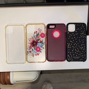 Kate Spade Black and Gold Polka Dot iPhone Case + others
